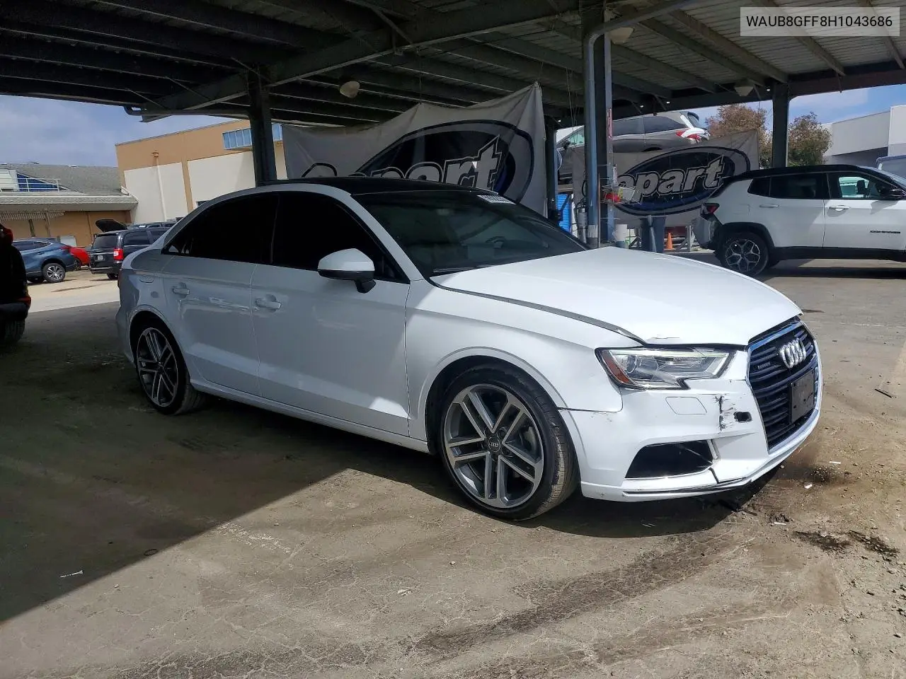 2017 Audi A3 Premium VIN: WAUB8GFF8H1043686 Lot: 59682936