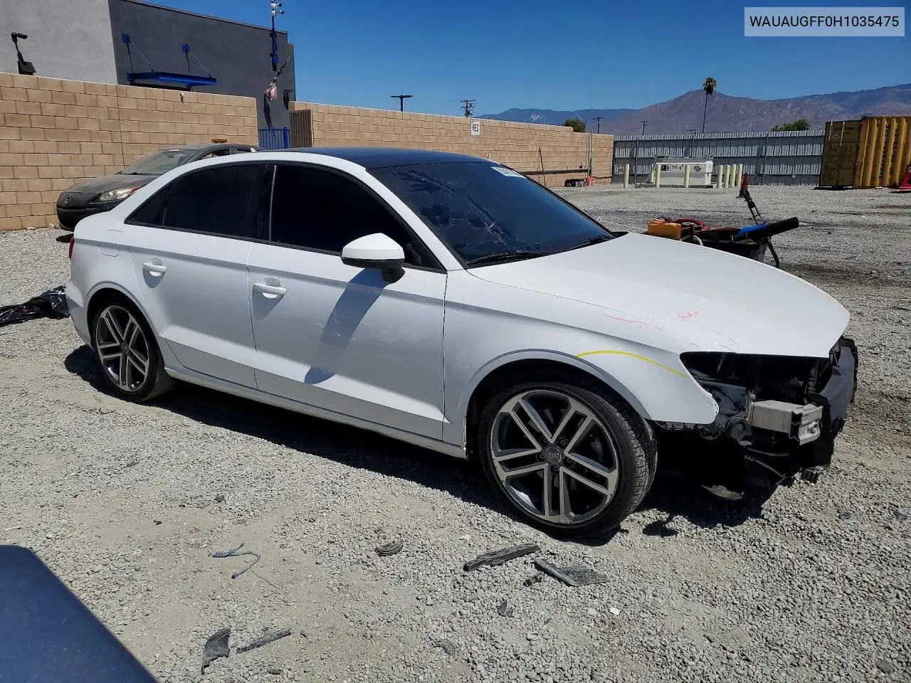 2017 Audi A3 Premium VIN: WAUAUGFF0H1035475 Lot: 60431286