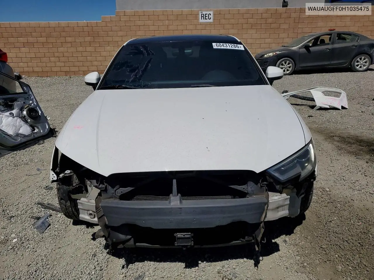 2017 Audi A3 Premium VIN: WAUAUGFF0H1035475 Lot: 60431286