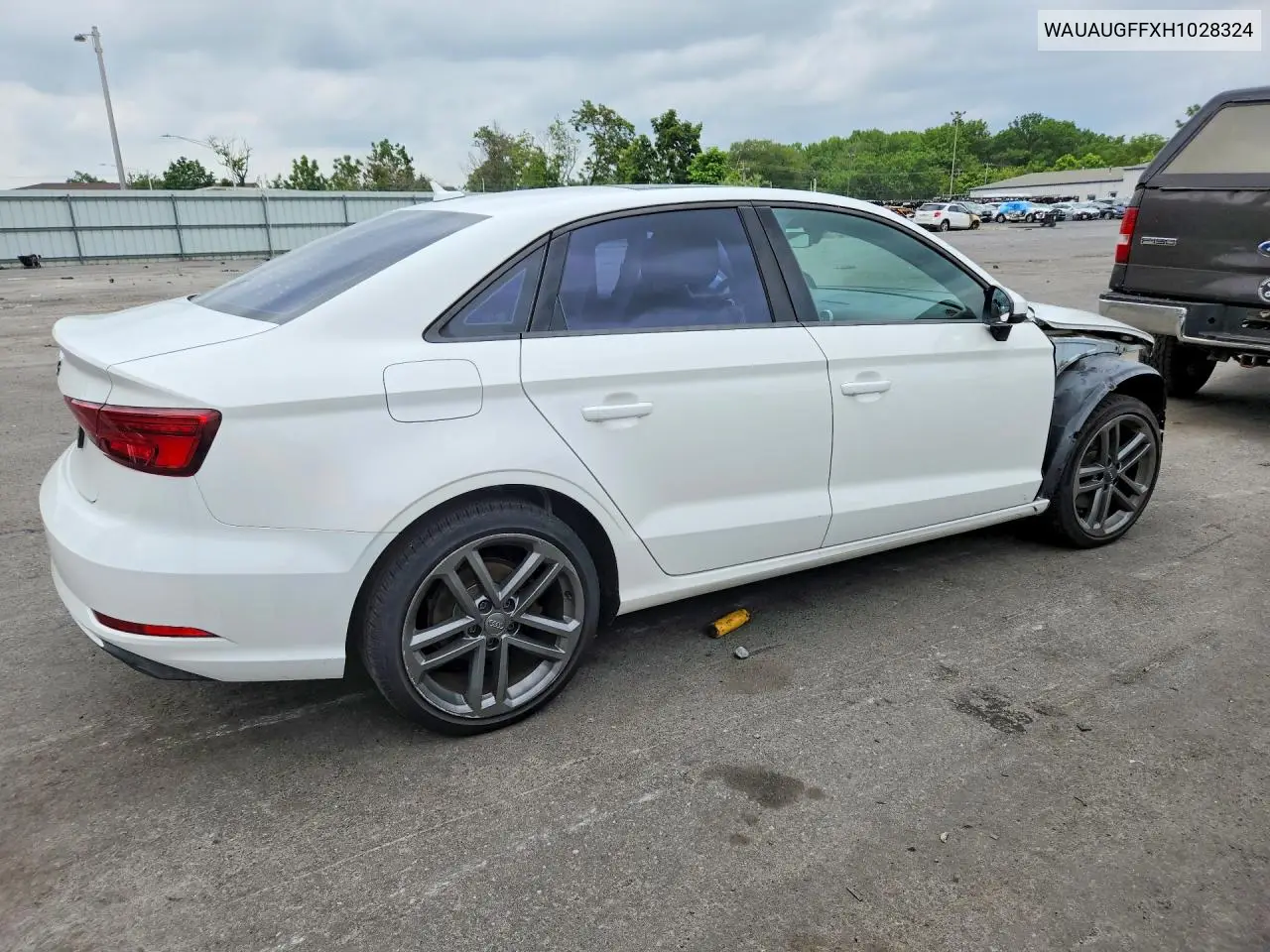 2017 Audi A3 Premium VIN: WAUAUGFFXH1028324 Lot: 61516596