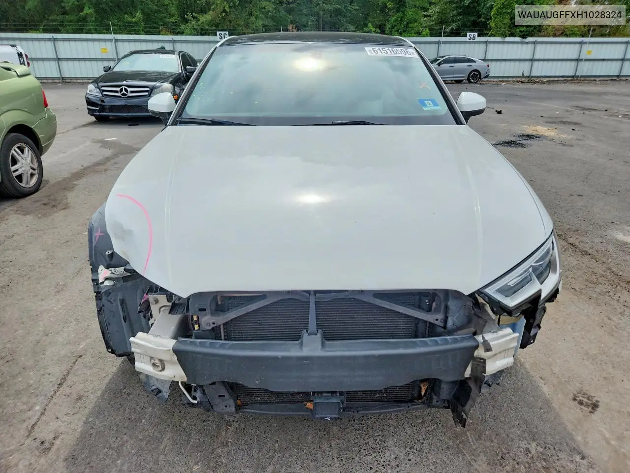 2017 Audi A3 Premium VIN: WAUAUGFFXH1028324 Lot: 61516596