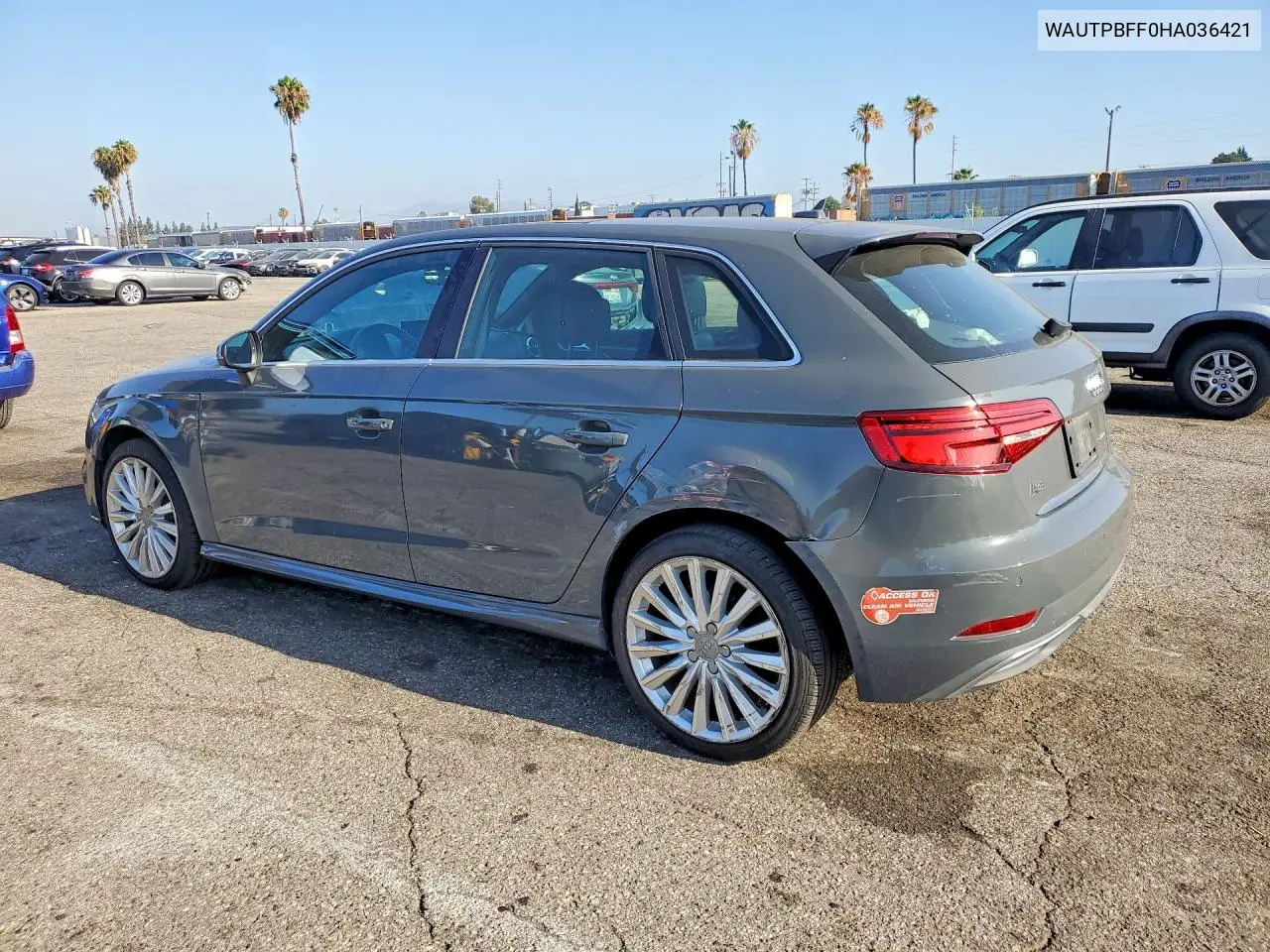 2017 Audi A3 E-Tron Premium Plus VIN: WAUTPBFF0HA036421 Lot: 61538256