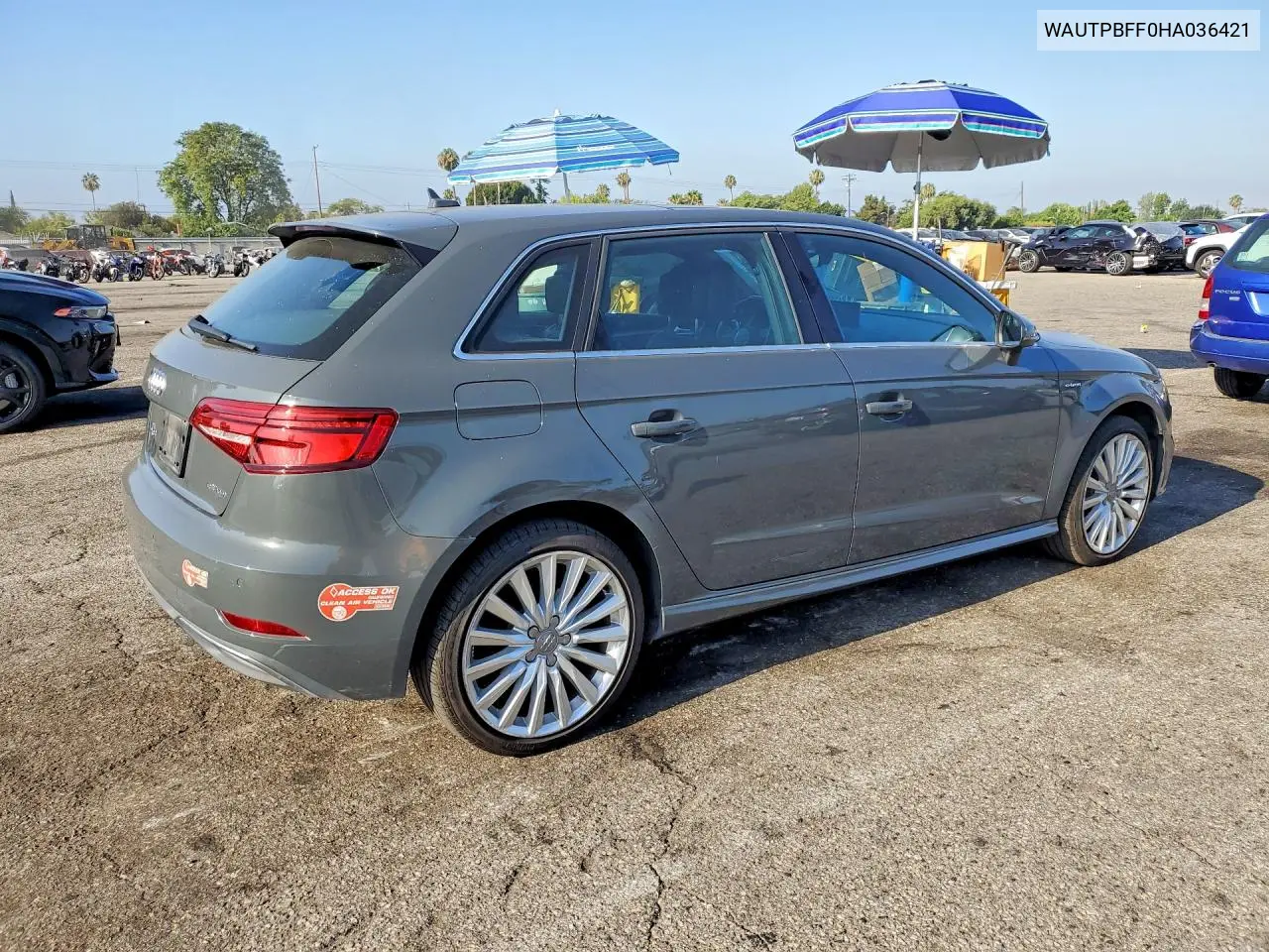 2017 Audi A3 E-Tron Premium Plus VIN: WAUTPBFF0HA036421 Lot: 61538256