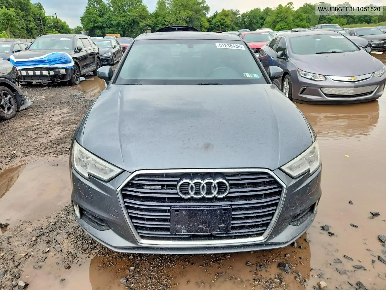 2017 Audi A3 Premium VIN: WAUB8GFF3H1051520 Lot: 61835436