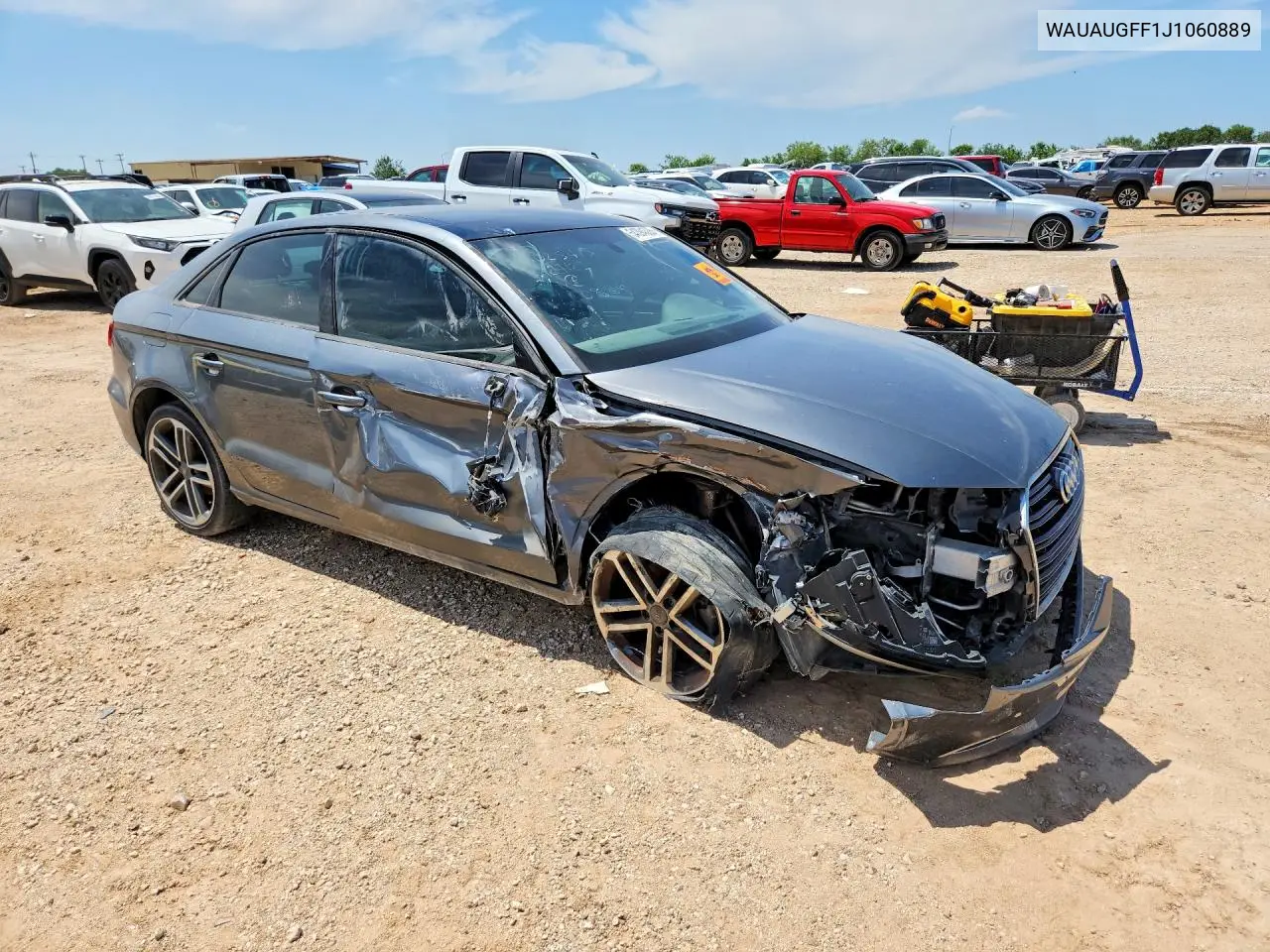 WAUAUGFF1J1060889 2018 Audi A3 Premium