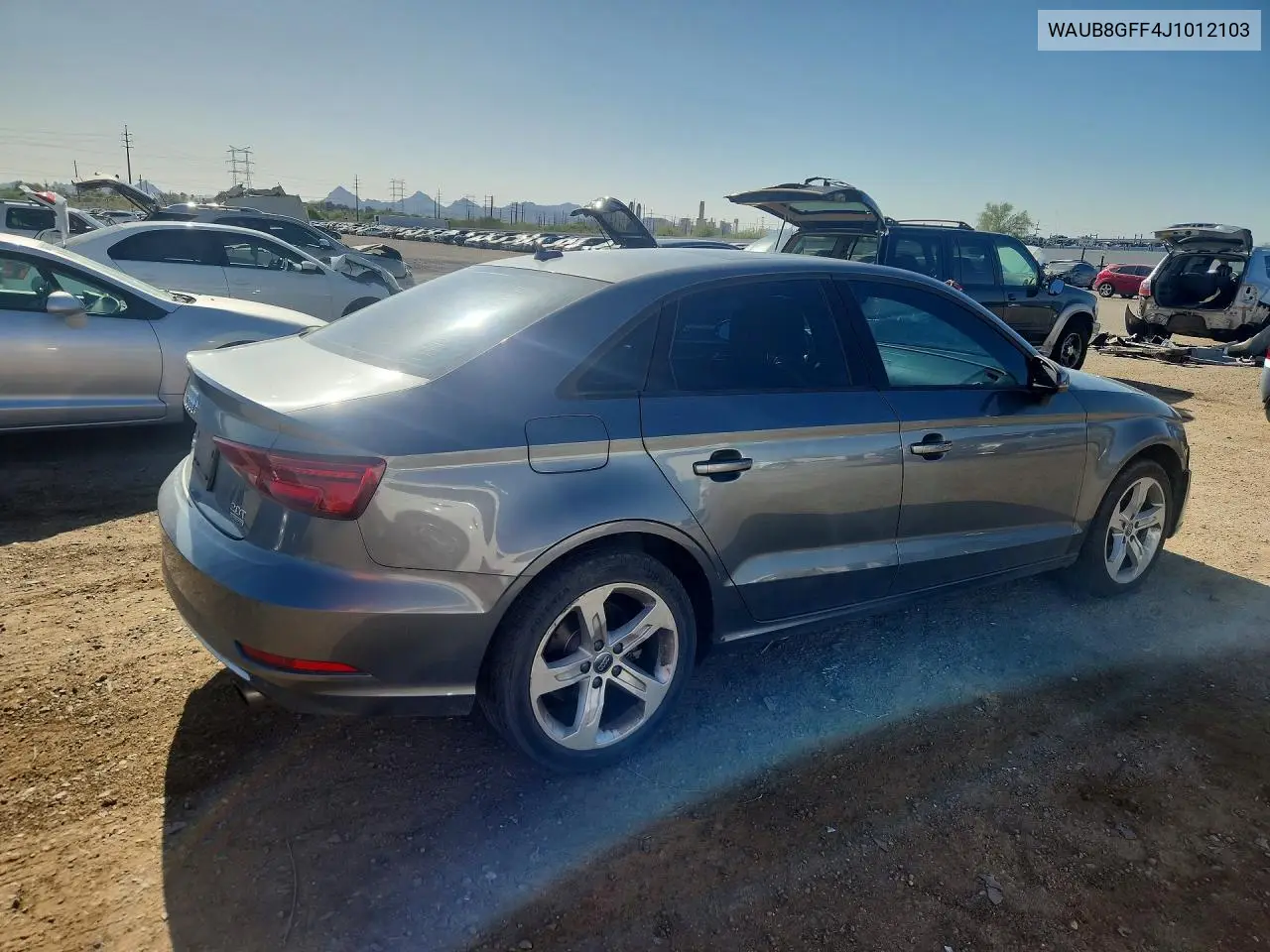 2018 Audi A3 Premium VIN: WAUB8GFF4J1012103 Lot: 54996526