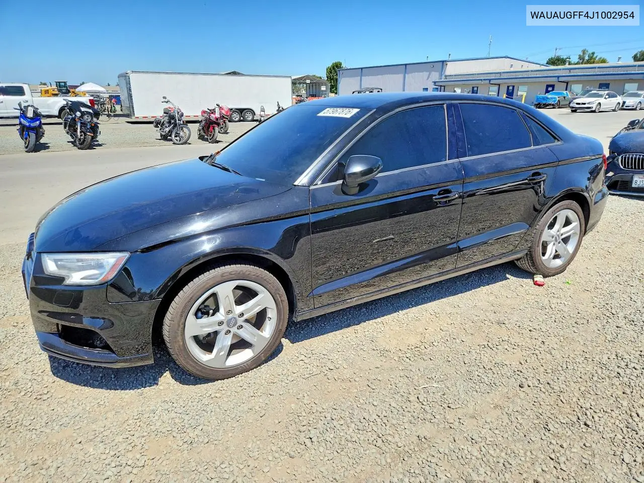 2018 Audi A3 Premium VIN: WAUAUGFF4J1002954 Lot: 57967876