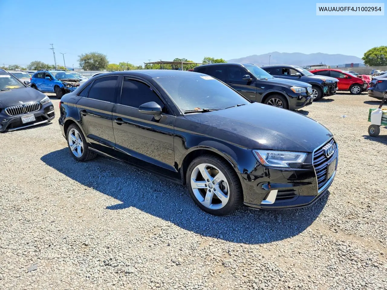2018 Audi A3 Premium VIN: WAUAUGFF4J1002954 Lot: 57967876