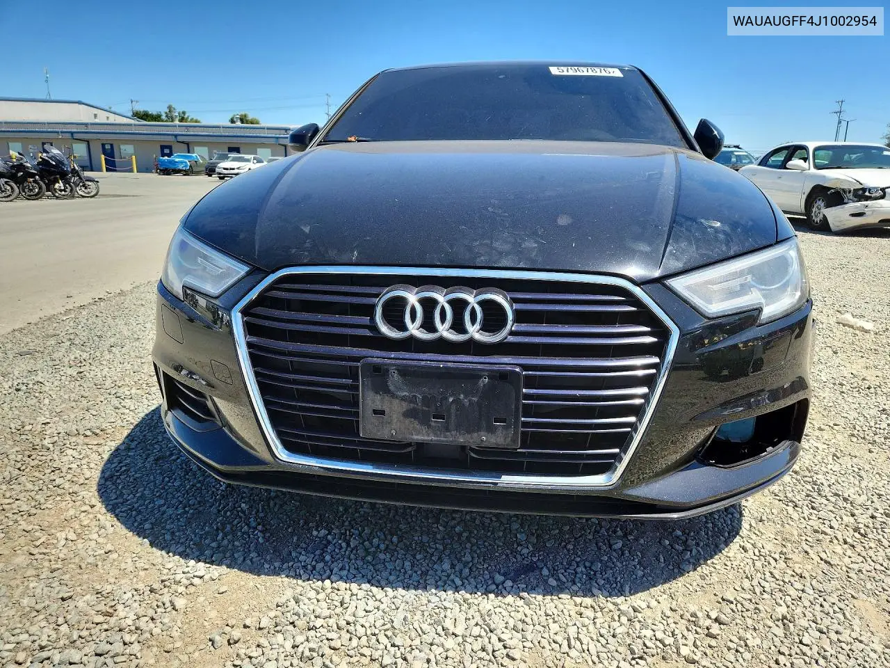 2018 Audi A3 Premium VIN: WAUAUGFF4J1002954 Lot: 57967876