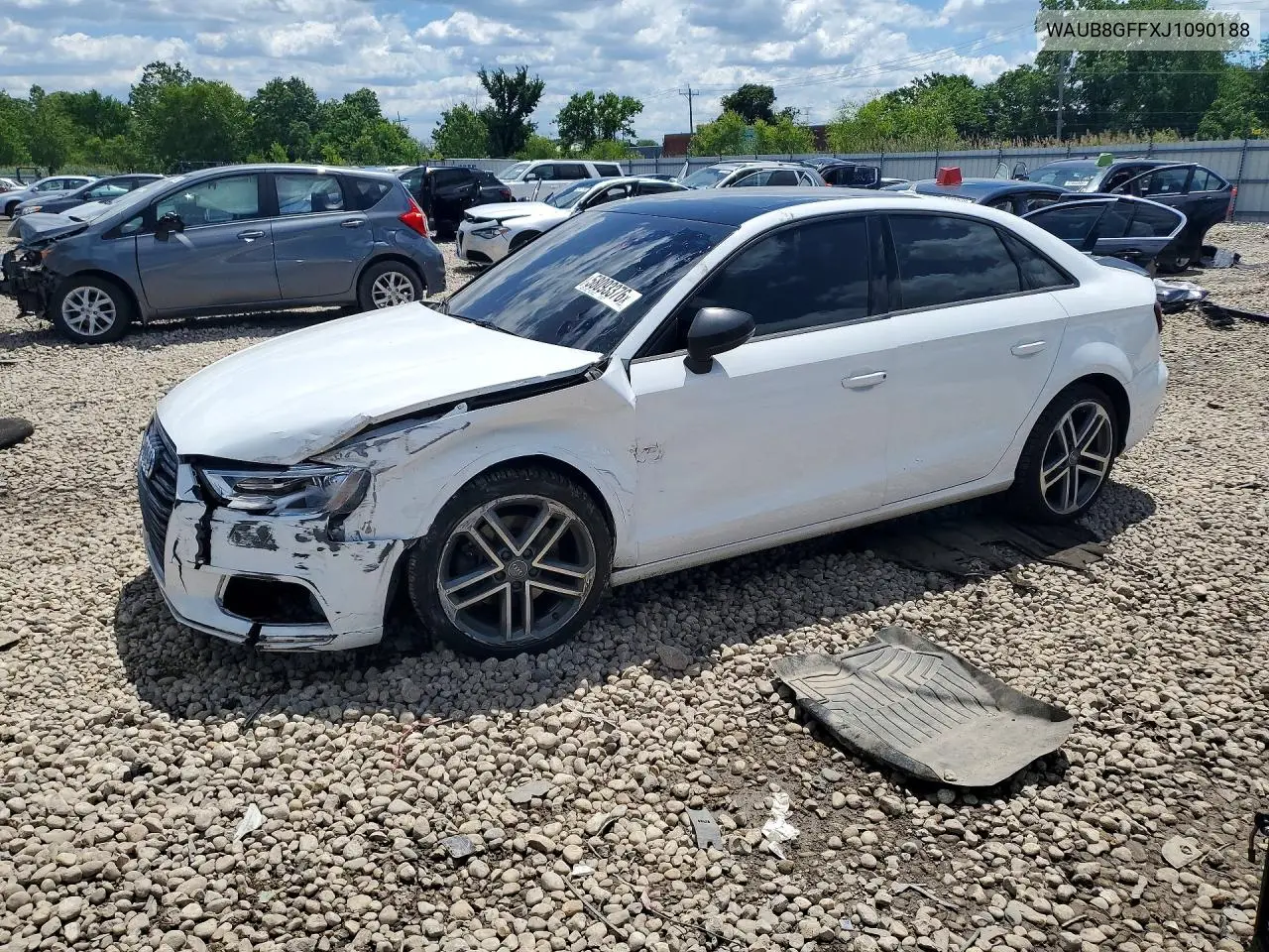 2018 Audi A3 Premium VIN: WAUB8GFFXJ1090188 Lot: 58093376