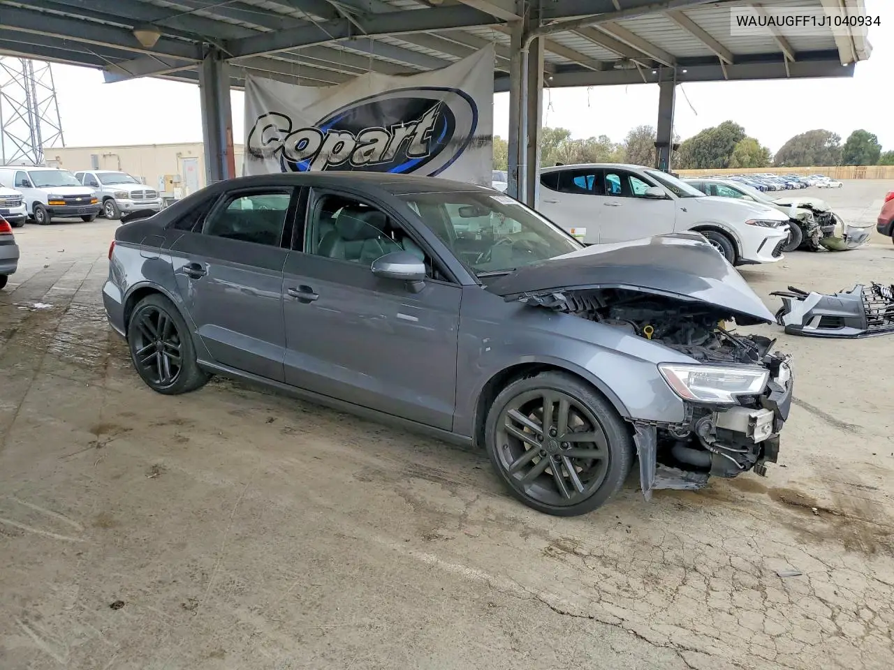 2018 Audi A3 Premium VIN: WAUAUGFF1J1040934 Lot: 58132286