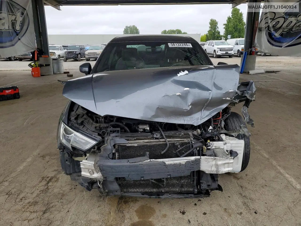 2018 Audi A3 Premium VIN: WAUAUGFF1J1040934 Lot: 58132286