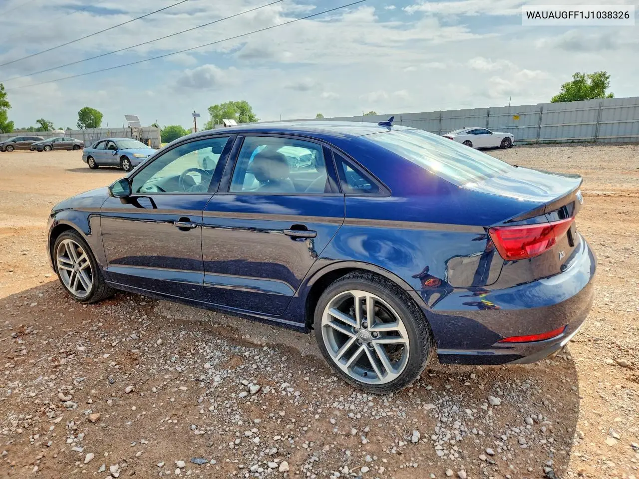 2018 Audi A3 Premium VIN: WAUAUGFF1J1038326 Lot: 58937306