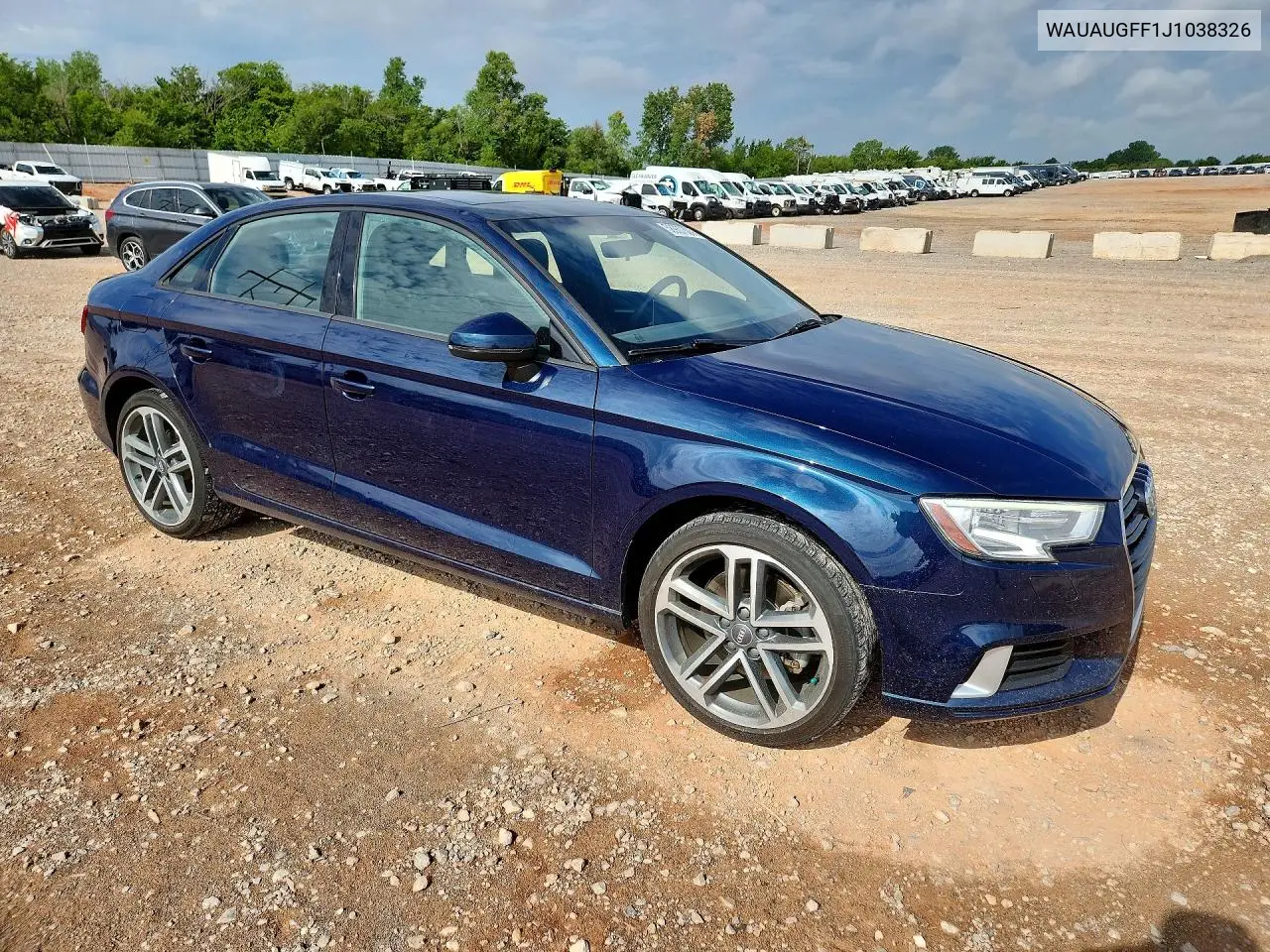 2018 Audi A3 Premium VIN: WAUAUGFF1J1038326 Lot: 58937306