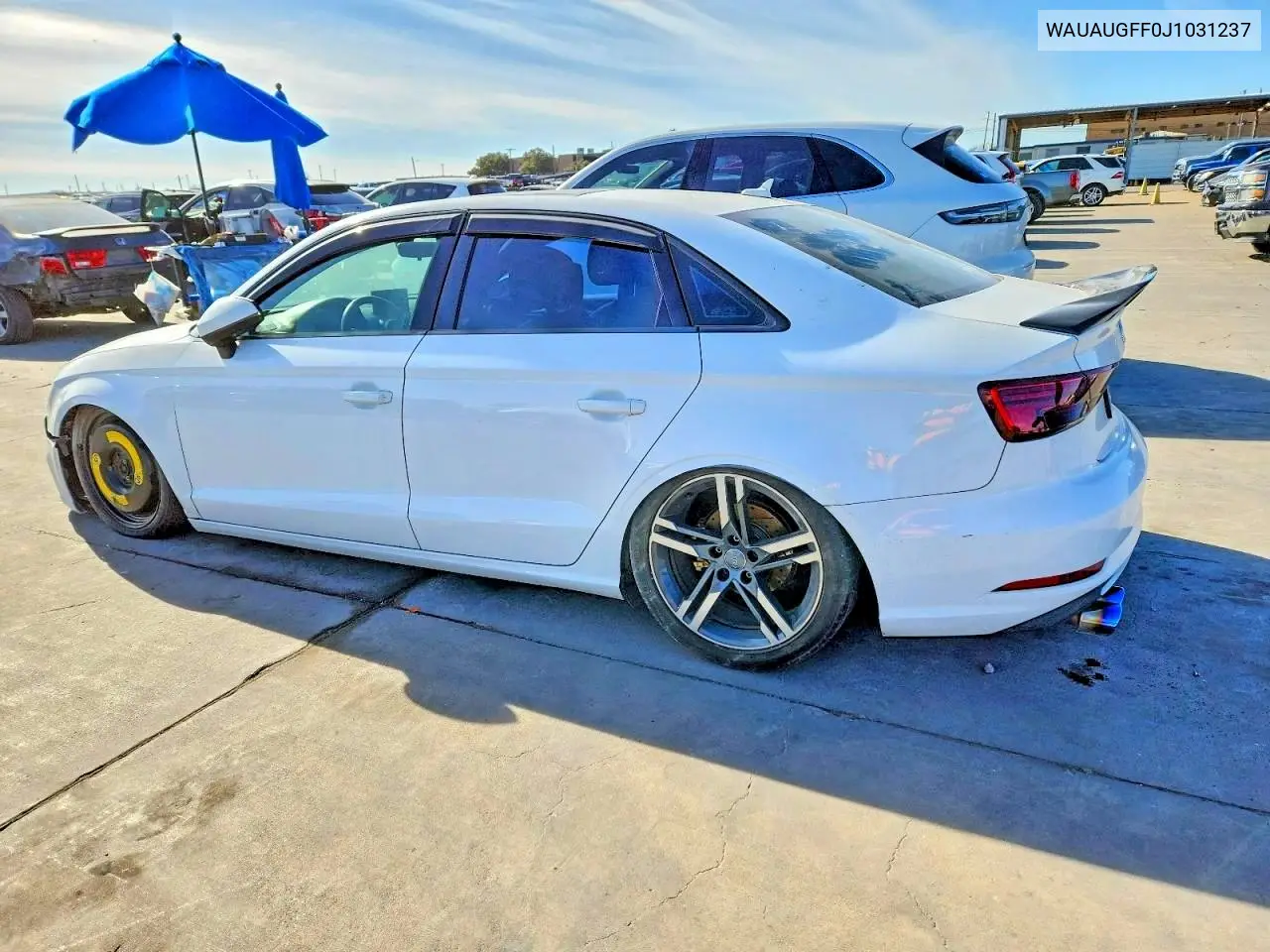 2018 Audi A3 Premium VIN: WAUAUGFF0J1031237 Lot: 59726116
