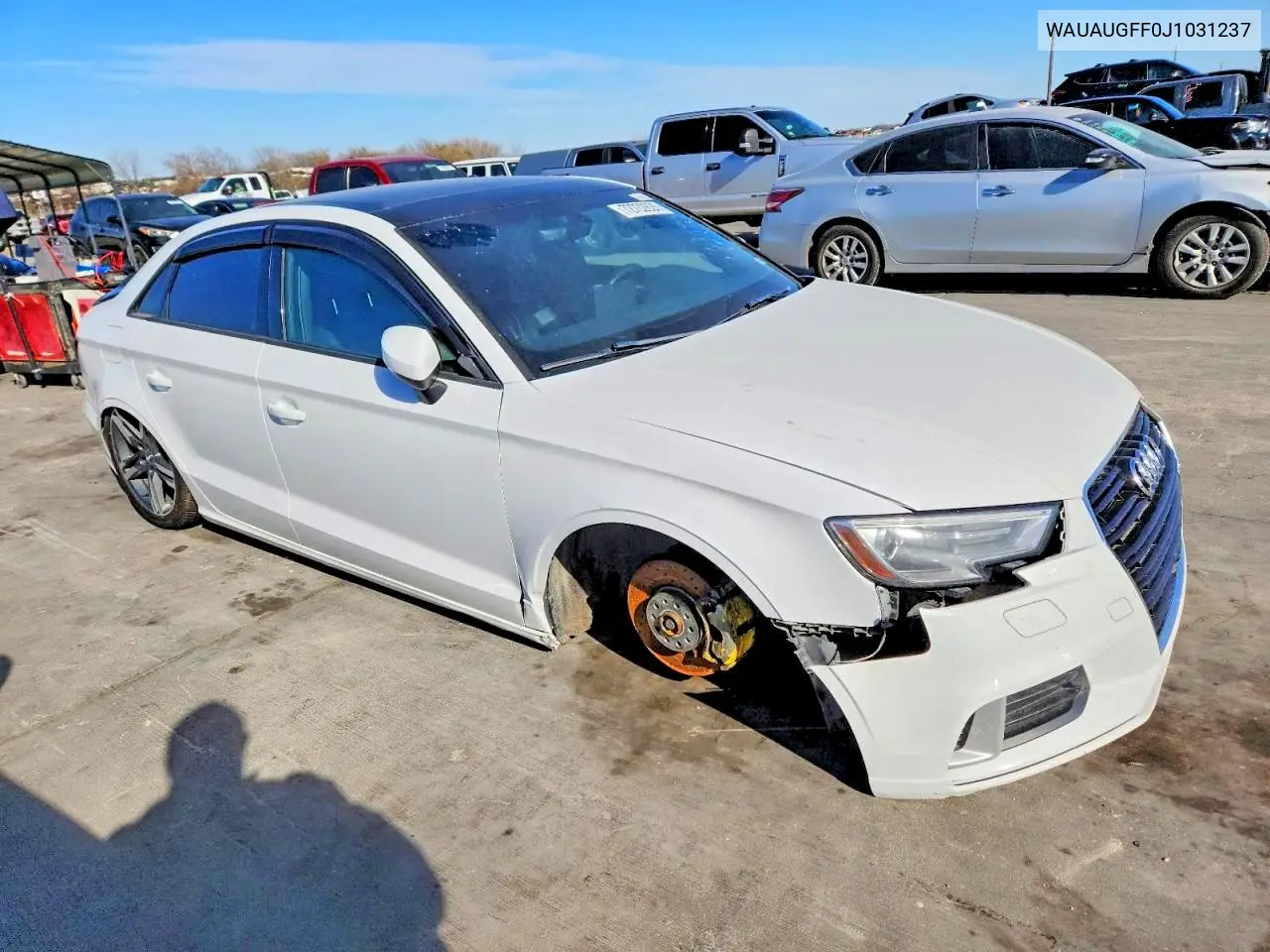 2018 Audi A3 Premium VIN: WAUAUGFF0J1031237 Lot: 59726116