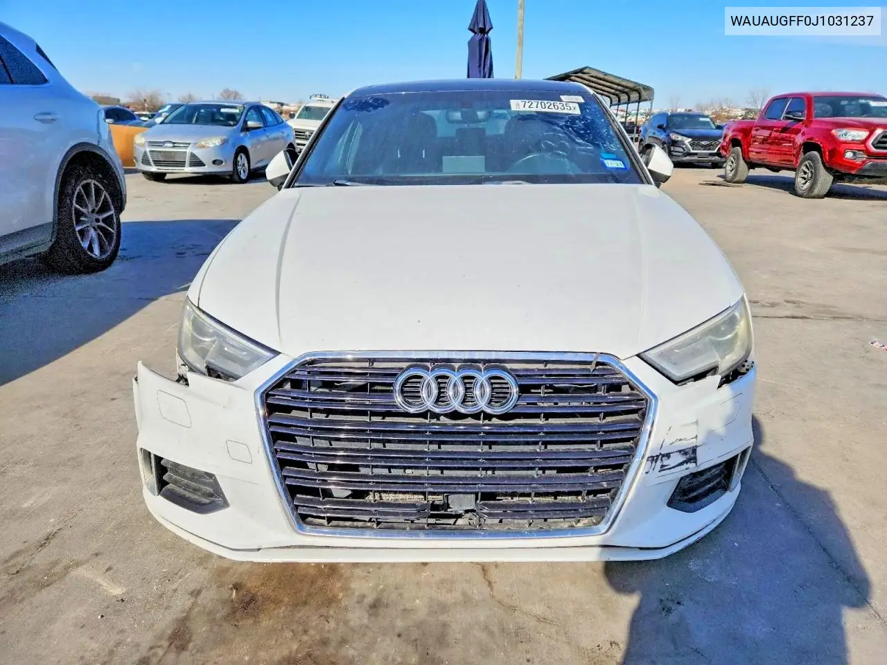 2018 Audi A3 Premium VIN: WAUAUGFF0J1031237 Lot: 59726116