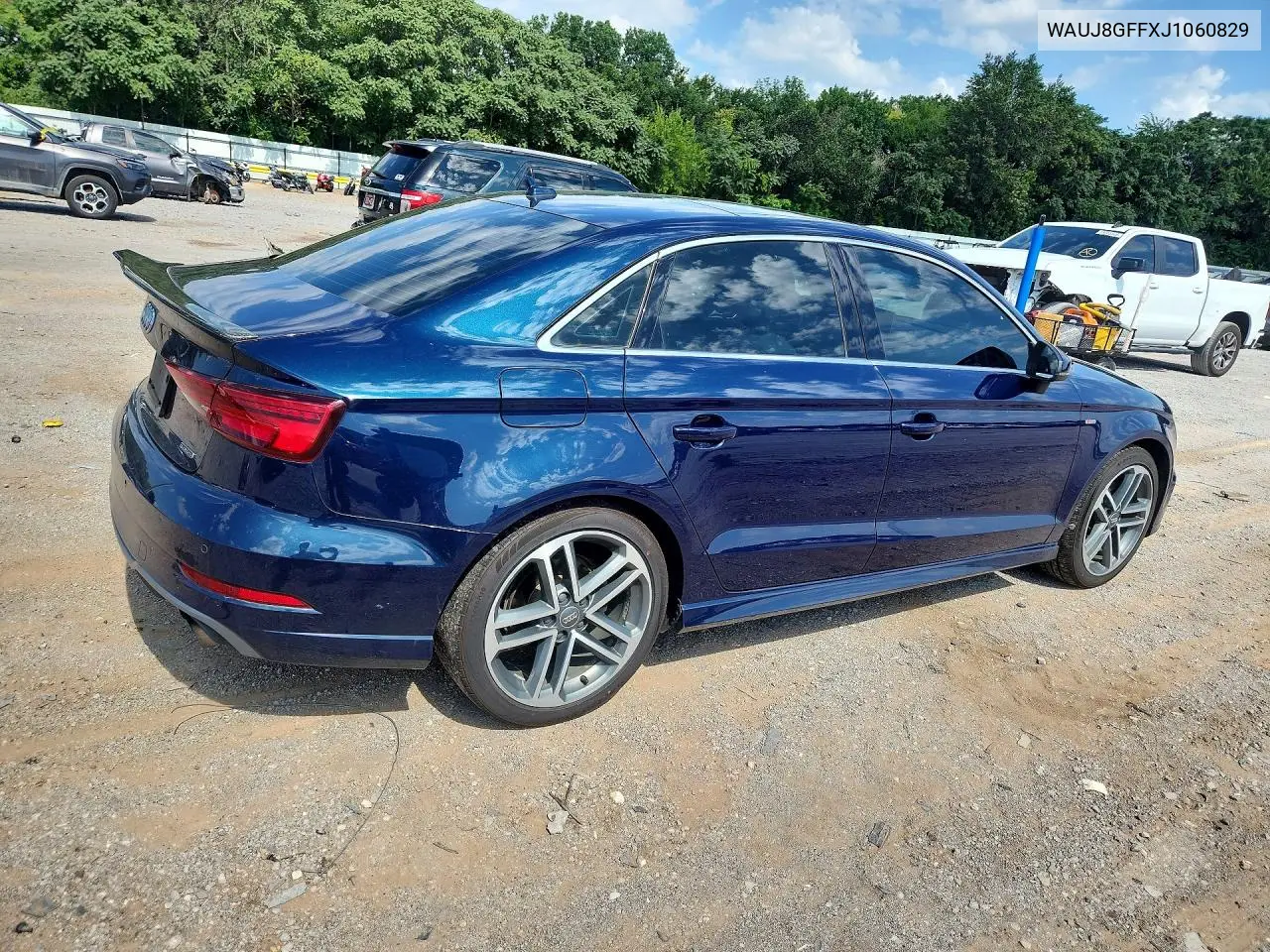 2018 Audi A3 Premium Plus VIN: WAUJ8GFFXJ1060829 Lot: 59891846