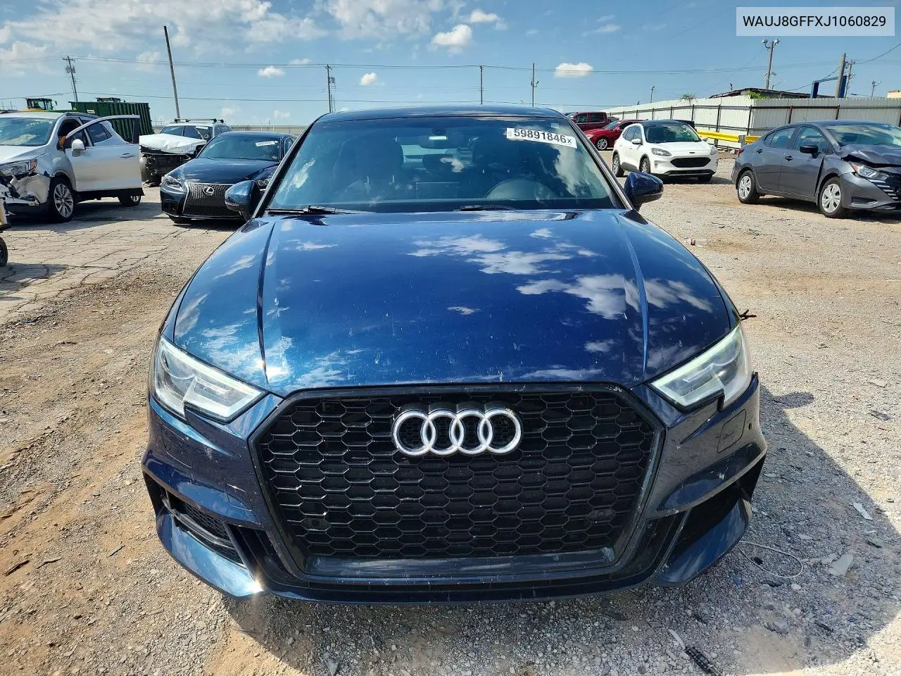 2018 Audi A3 Premium Plus VIN: WAUJ8GFFXJ1060829 Lot: 59891846