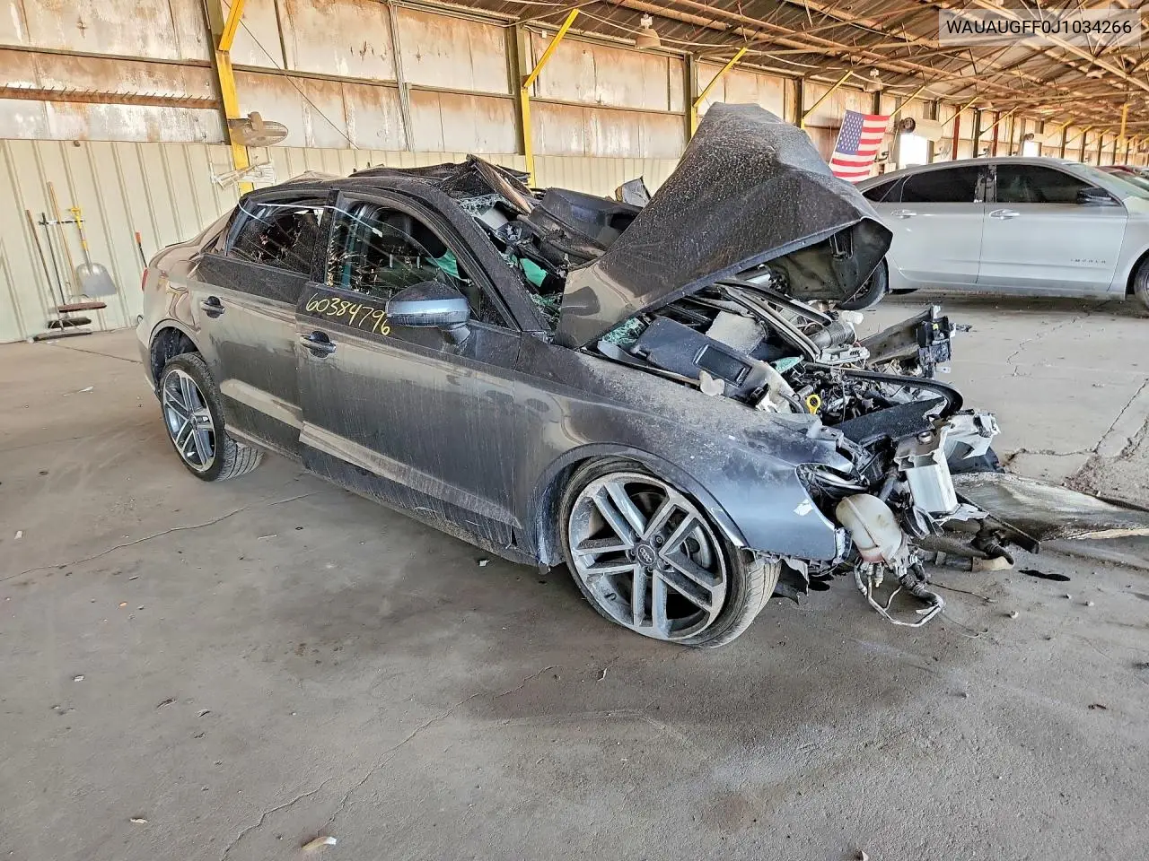 2018 Audi A3 Premium VIN: WAUAUGFF0J1034266 Lot: 60384796