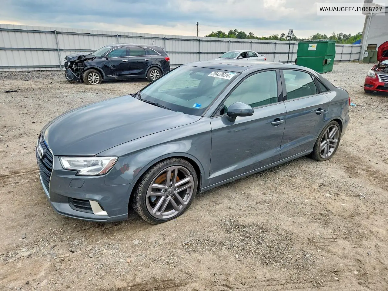 2018 Audi A3 Premium VIN: WAUAUGFF4J1068727 Lot: 60450626