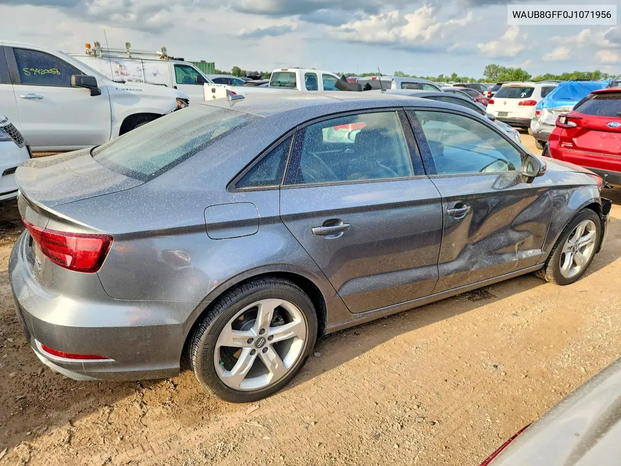2018 Audi A3 Premium VIN: WAUB8GFF0J1071956 Lot: 60588136