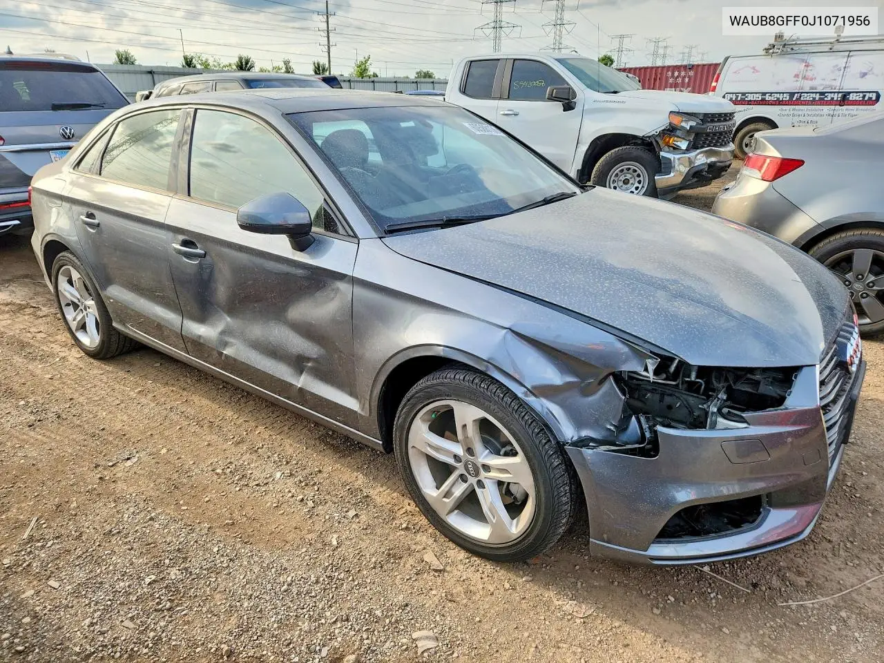 2018 Audi A3 Premium VIN: WAUB8GFF0J1071956 Lot: 60588136