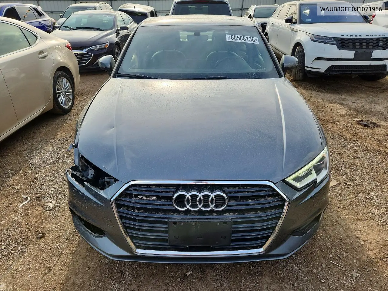 2018 Audi A3 Premium VIN: WAUB8GFF0J1071956 Lot: 60588136
