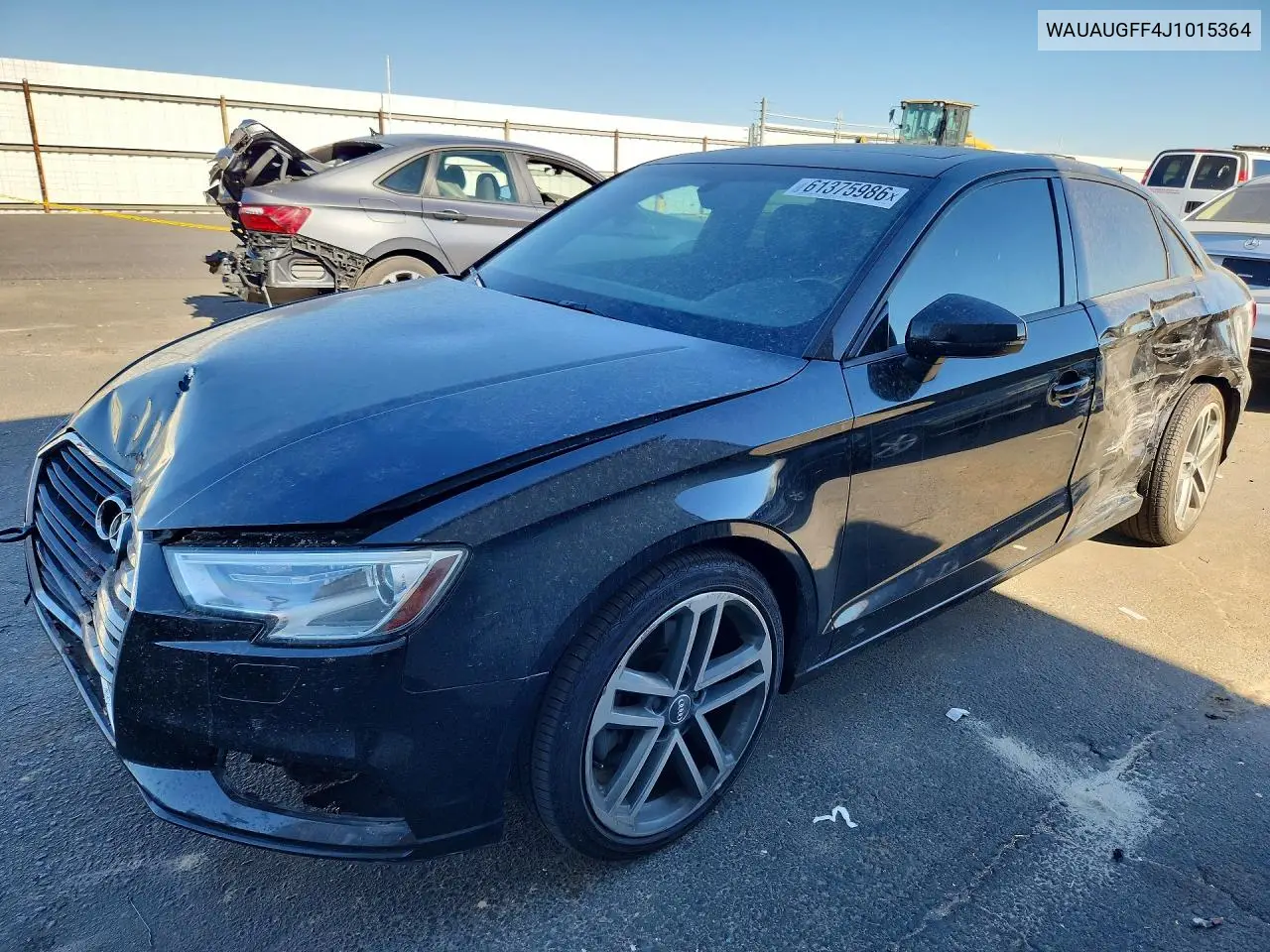 2018 Audi A3 Premium VIN: WAUAUGFF4J1015364 Lot: 61375986