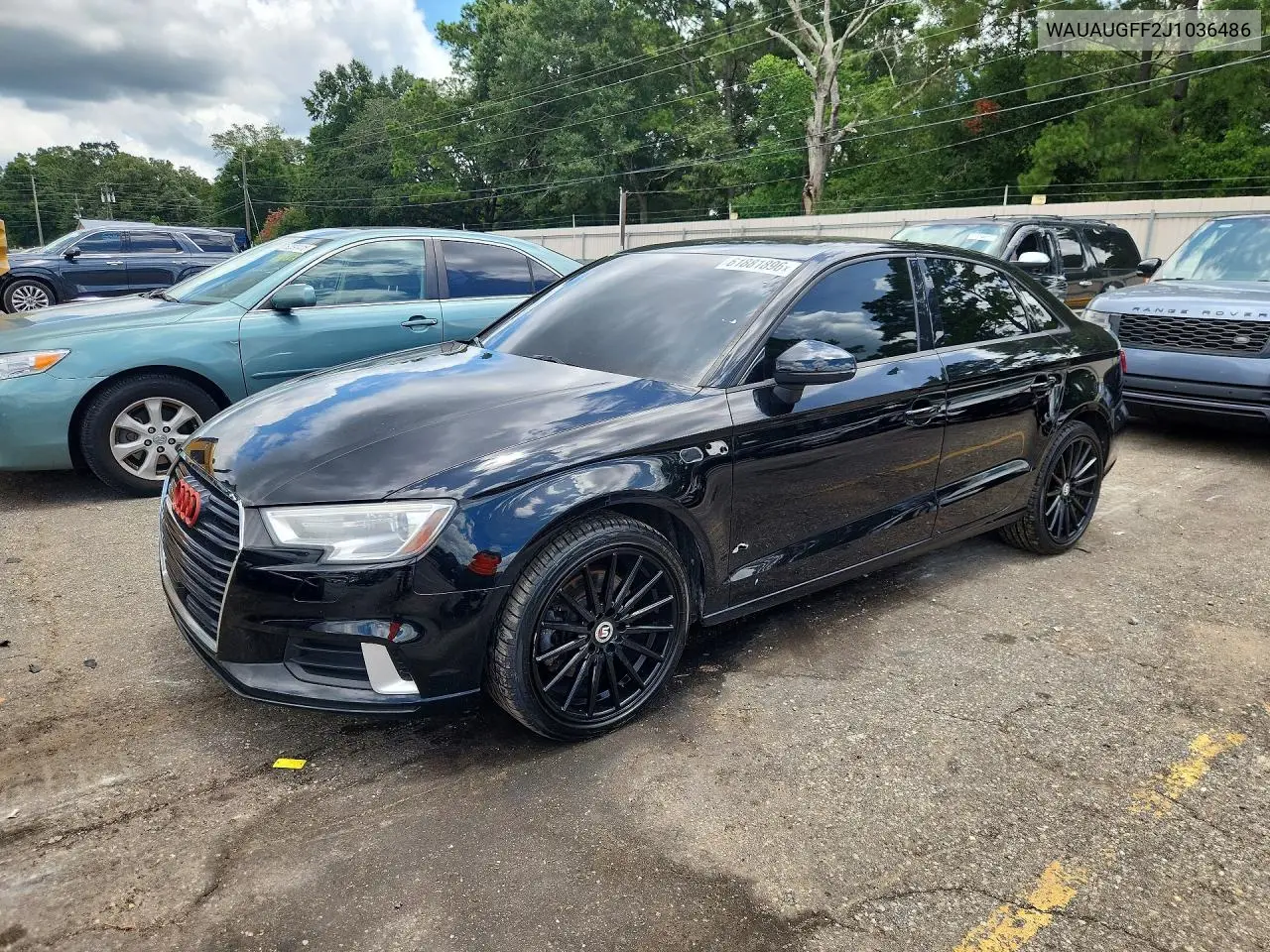 2018 Audi A3 Premium VIN: WAUAUGFF2J1036486 Lot: 61881896
