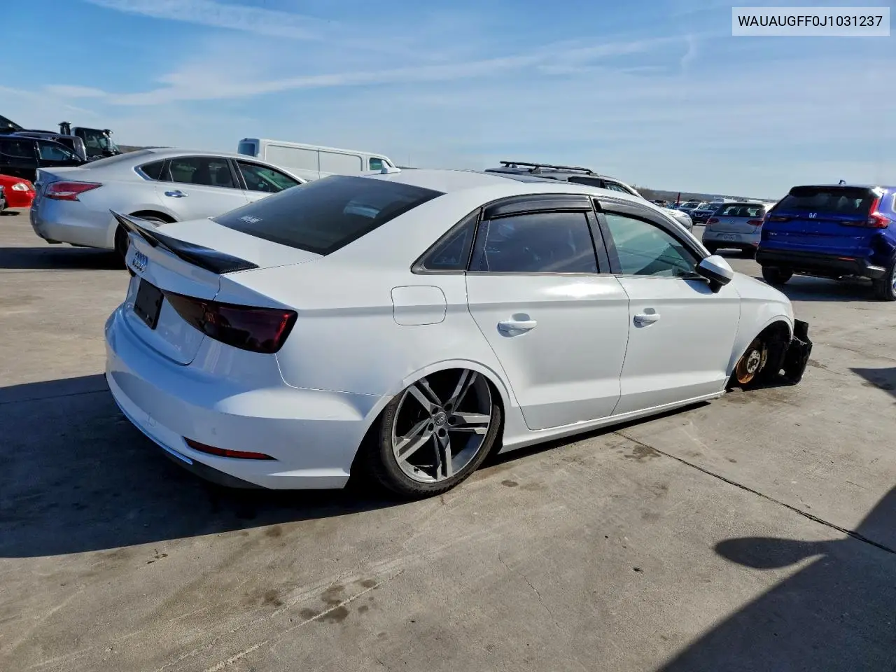 2018 Audi A3 Premium VIN: WAUAUGFF0J1031237 Lot: 72702635