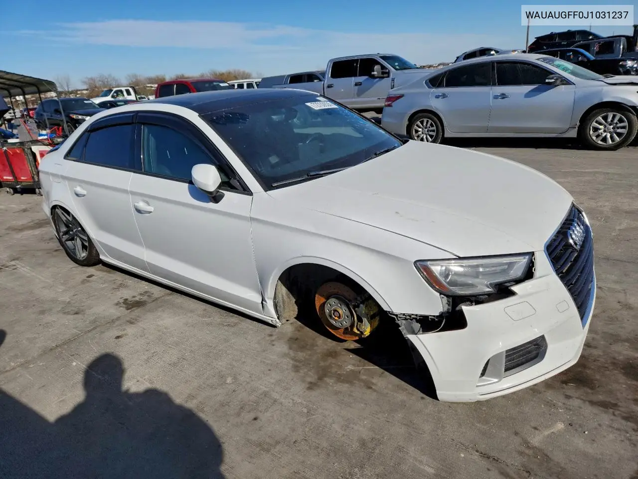 2018 Audi A3 Premium VIN: WAUAUGFF0J1031237 Lot: 72702635