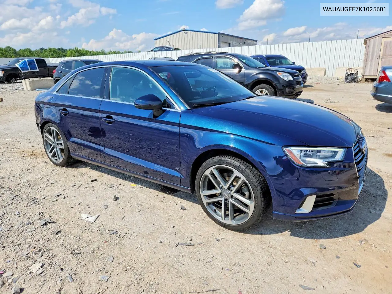 2019 Audi A3 Premium VIN: WAUAUGFF7K1025601 Lot: 57208946