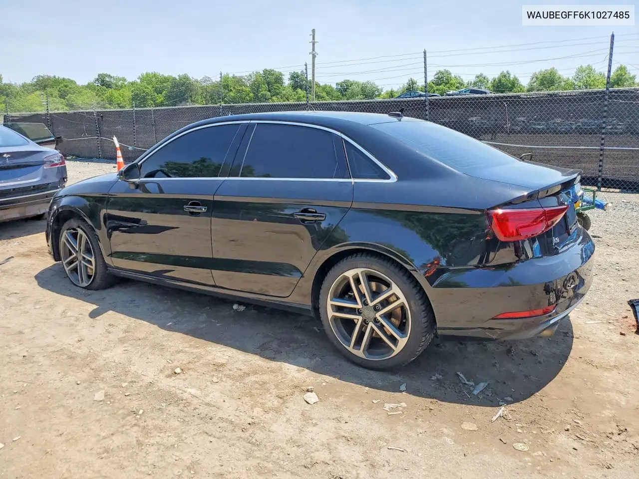 2019 Audi A3 Premium VIN: WAUBEGFF6K1027485 Lot: 58878576