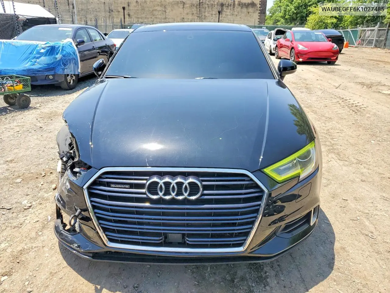 2019 Audi A3 Premium VIN: WAUBEGFF6K1027485 Lot: 58878576