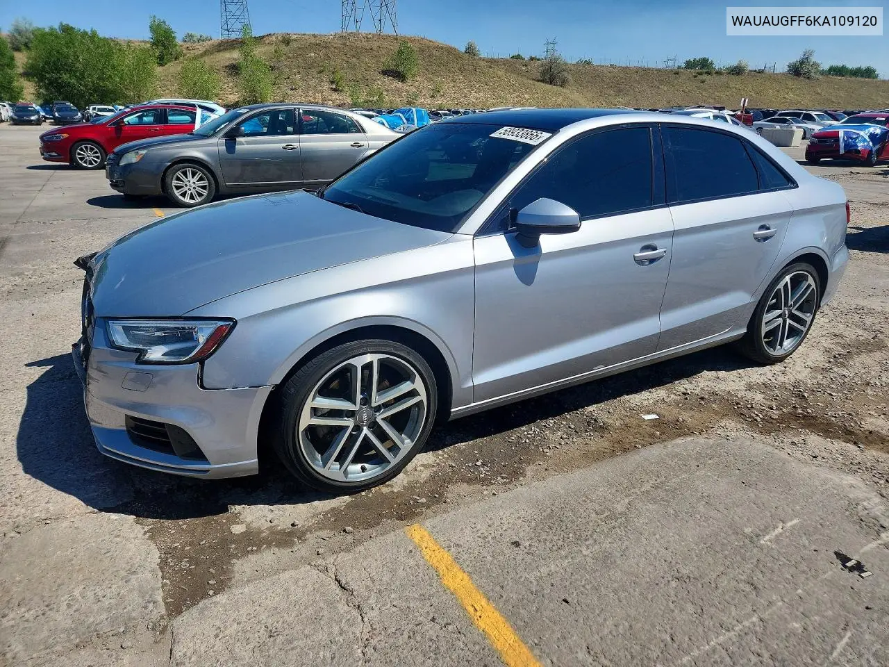 2019 Audi A3 Premium VIN: WAUAUGFF6KA109120 Lot: 58933866