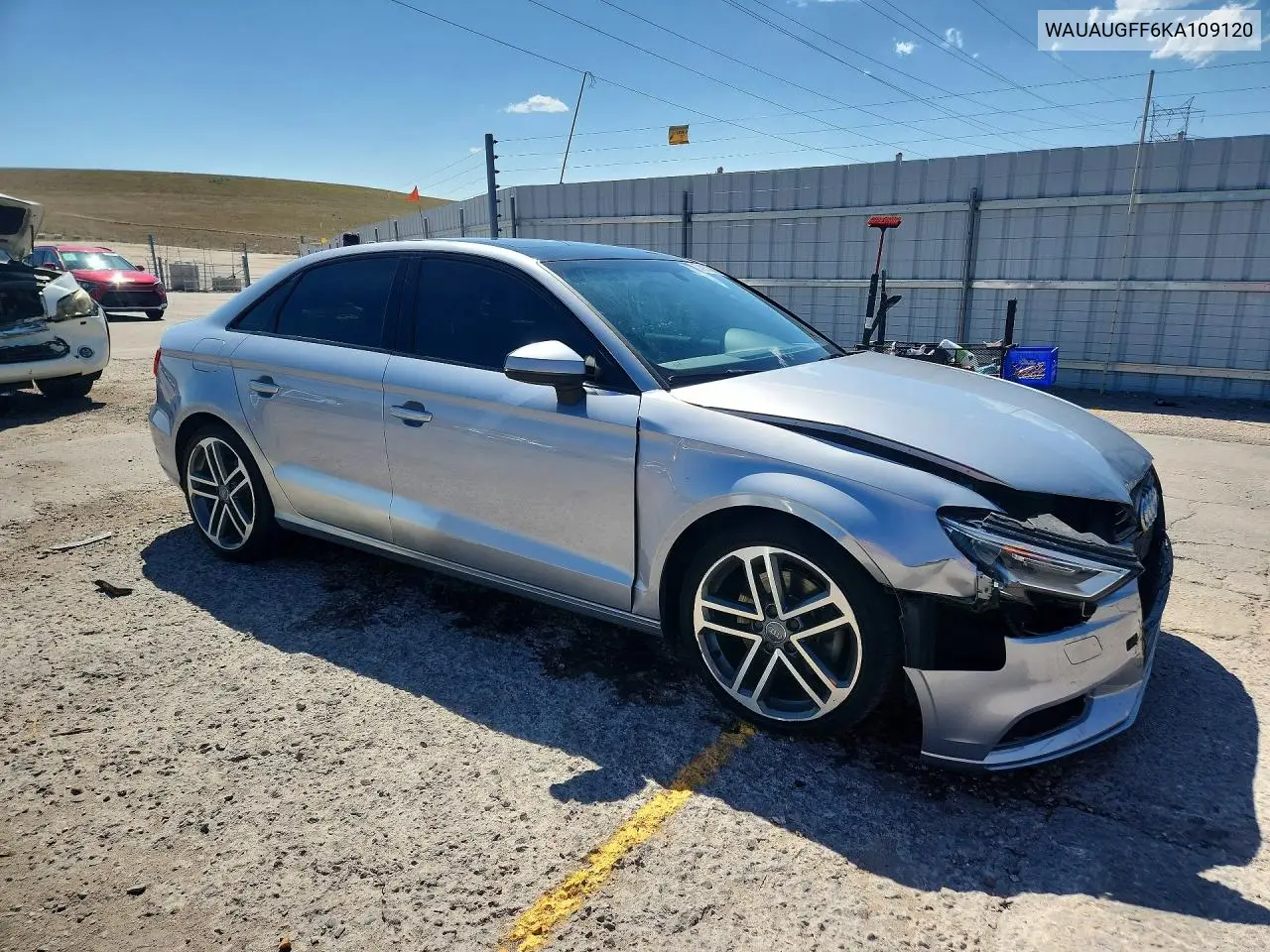 2019 Audi A3 Premium VIN: WAUAUGFF6KA109120 Lot: 58933866