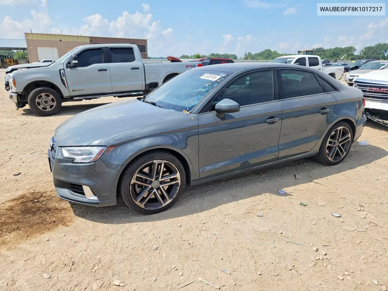 2019 Audi A3 Premium VIN: WAUBEGFF8K1017217 Lot: 61335746