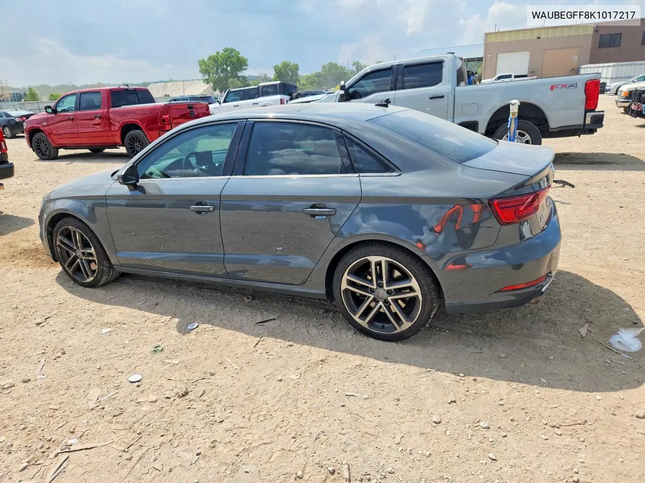 2019 Audi A3 Premium VIN: WAUBEGFF8K1017217 Lot: 61335746