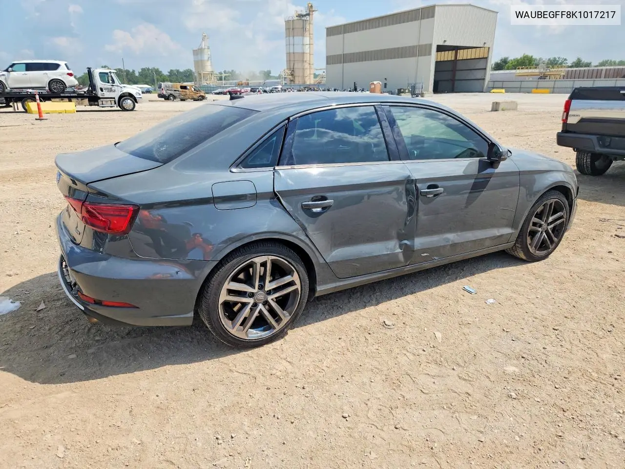 2019 Audi A3 Premium VIN: WAUBEGFF8K1017217 Lot: 61335746