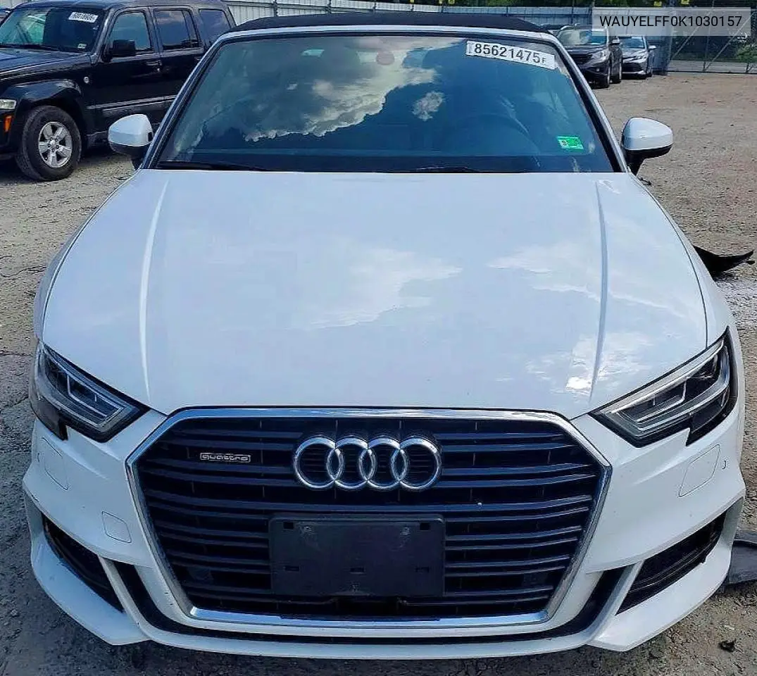 2019 Audi A3 Premium Plus VIN: WAUYELFF0K1030157 Lot: 85621475