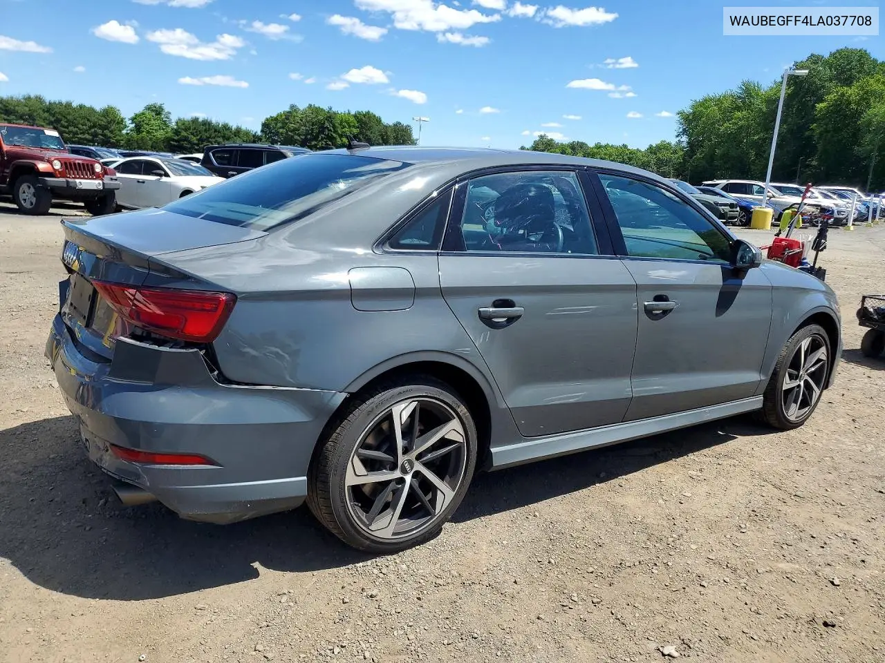 2020 Audi A3 S-Line Premium VIN: WAUBEGFF4LA037708 Lot: 57386786