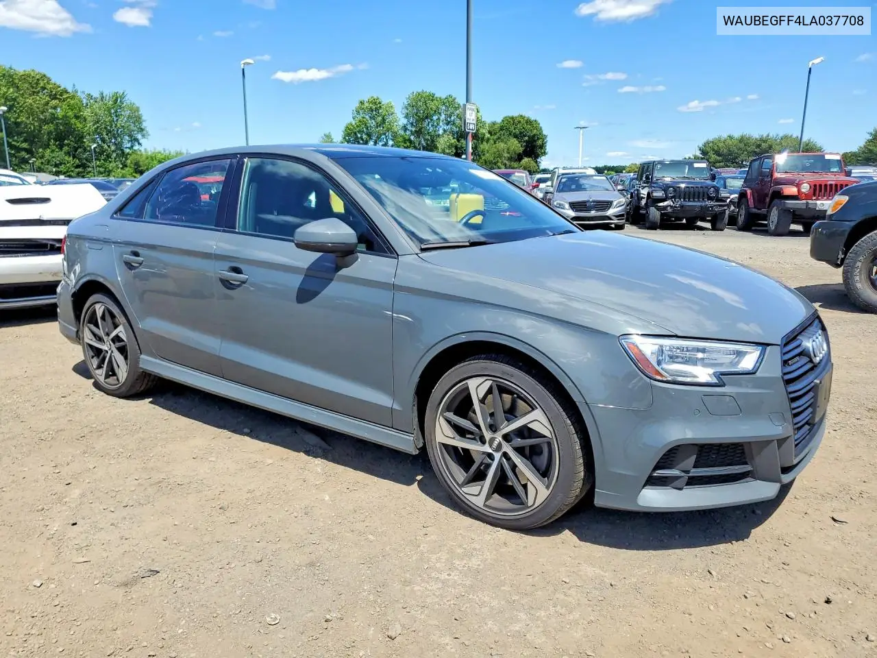 2020 Audi A3 S-Line Premium VIN: WAUBEGFF4LA037708 Lot: 57386786