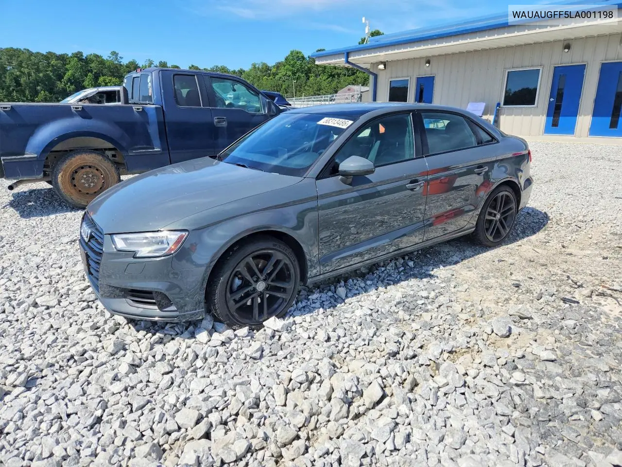 2020 Audi A3 Premium VIN: WAUAUGFF5LA001198 Lot: 58313486