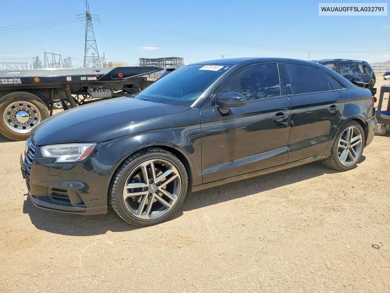 2020 Audi A3 Premium VIN: WAUAUGFF5LA032791 Lot: 58705766