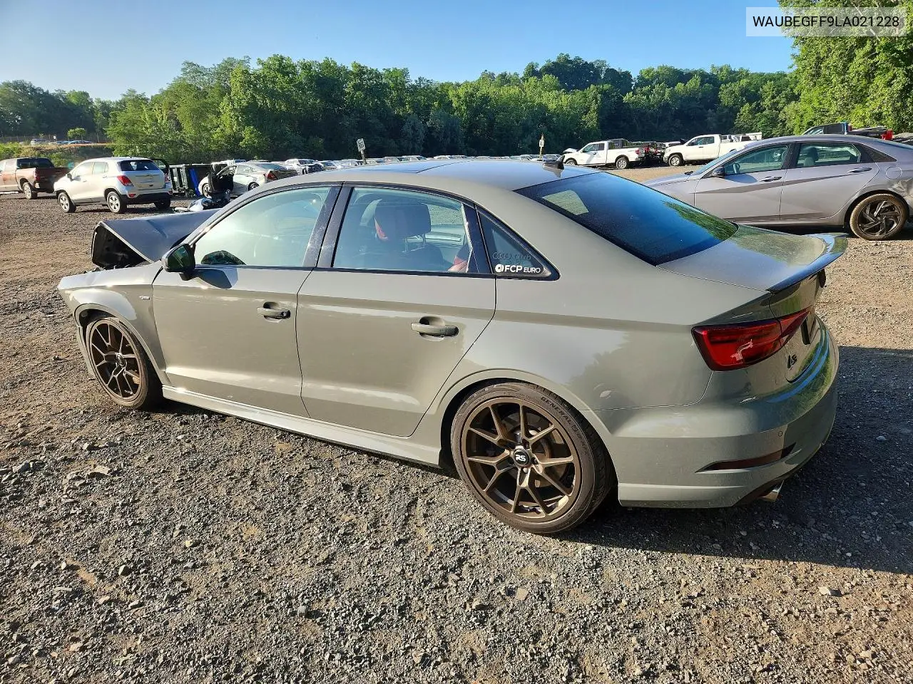 2020 Audi A3 S-Line Premium VIN: WAUBEGFF9LA021228 Lot: 59236936