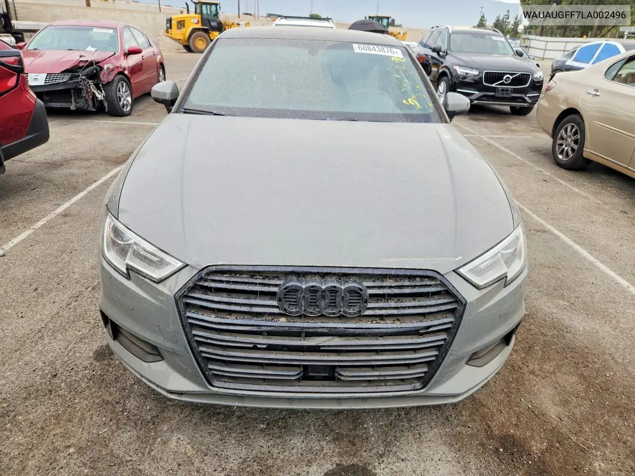 2020 Audi A3 Premium VIN: WAUAUGFF7LA002496 Lot: 60843876