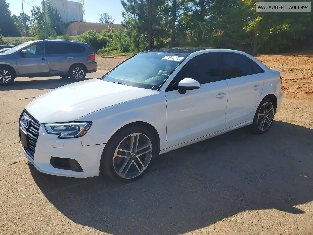 2020 Audi A3 Premium VIN: WAUAUGFF1LA060894 Lot: 61541206