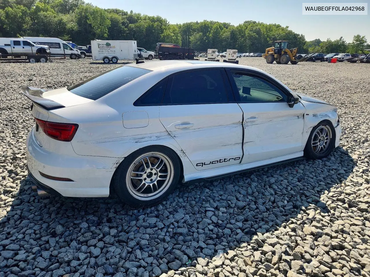 2020 Audi A3 S-Line Premium VIN: WAUBEGFF0LA042968 Lot: 61990516