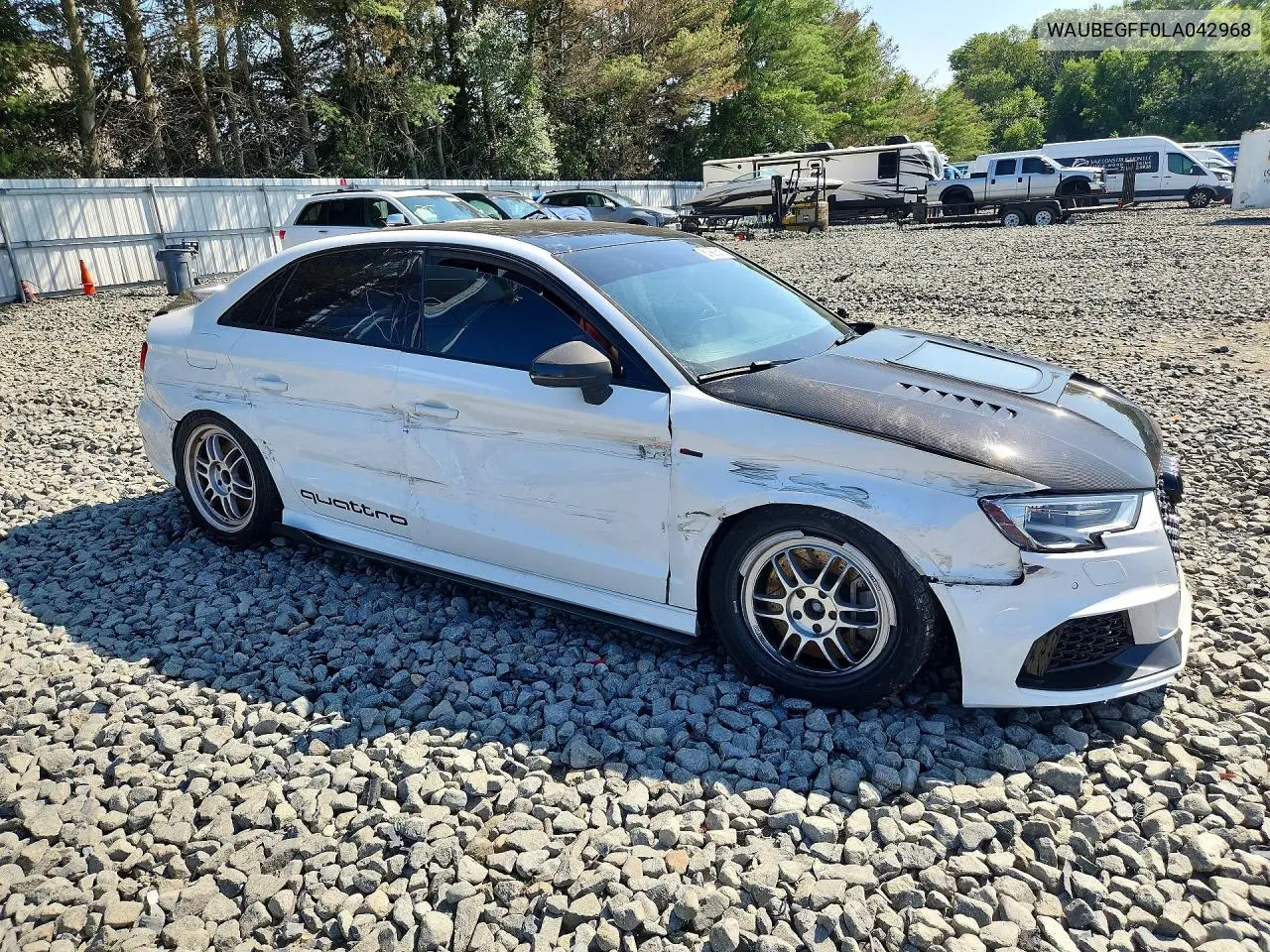 2020 Audi A3 S-Line Premium VIN: WAUBEGFF0LA042968 Lot: 61990516